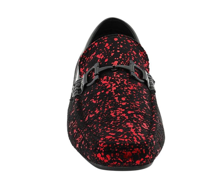 Amali Men's Monty Red Driving Moccasins by Amali – Don't Panic Shoes