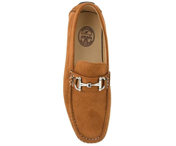 Amali Men's Walken Cognac Driving Moccasins by Amali – Don't Panic Shoes