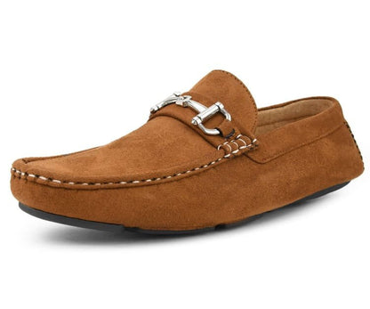 Amali Men's Walken Cognac Driving Moccasins by Amali – Don't Panic Shoes