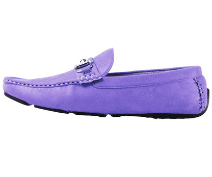Amali Men's Walken Lavender Driving Moccasins by Amali – Don't Panic Shoes