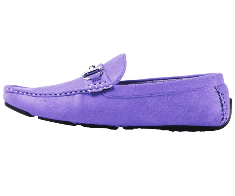 Amali Men's Walken Lavender Driving Moccasins by Amali – Don't Panic Shoes