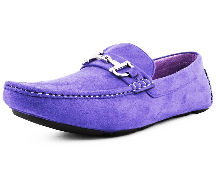 Amali Men's Walken Lavender Driving Moccasins by Amali – Don't Panic Shoes