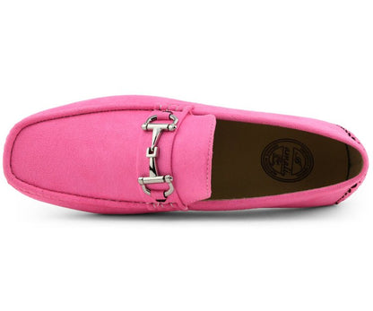 Amali Men's Walken Pink Driving Moccasins by Amali – Don't Panic Shoes