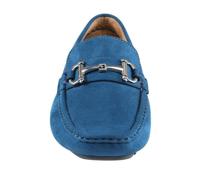 Amali Men's Walken Teal Driving Moccasins by Amali – Don't Panic Shoes