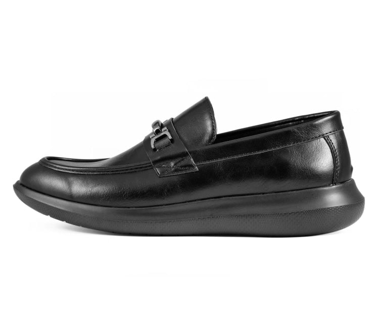 Amali Milo Luxe Black CaSual Loafers Men’s Leather Loafers by Amali – Don't Panic Shoes
