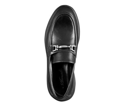 Amali Milo Luxe Black CaSual Loafers Men’s Leather Loafers by Amali – Don't Panic Shoes