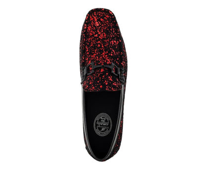Amali Monty CrimSon Elegance Men’s Loafers Driving Moccasins by Amali – Don't Panic Shoes