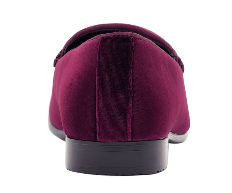 Amali Ornate Velvet Smoking Slippers For Men Black Velvet Smoking Slippers by Amali – Don't Panic Shoes