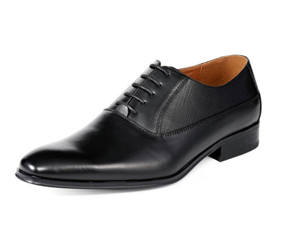 Amali OSo Classic Elegance Men’s Leather Black Oxfords Oxfords by Amali – Don't Panic Shoes