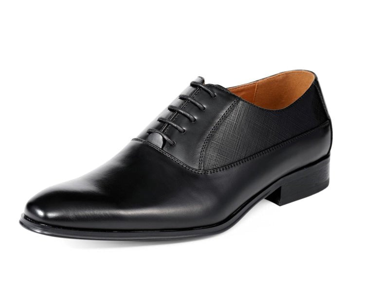 Amali OSo Classic Elegance Men’s Leather Black Oxfords Oxfords by Amali – Don't Panic Shoes