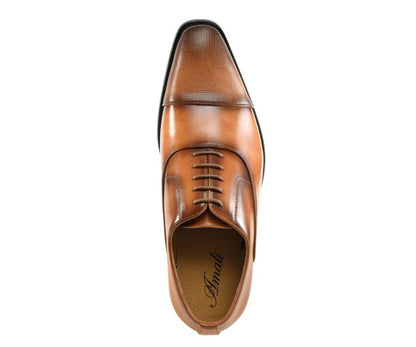 Amali ShoeS Conrad Tan Men’s Leather Oxfords Oxfords by Amali – Don't Panic Shoes