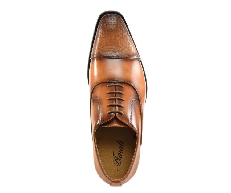 Amali ShoeS Conrad Tan Men’s Leather Oxfords Oxfords by Amali – Don't Panic Shoes