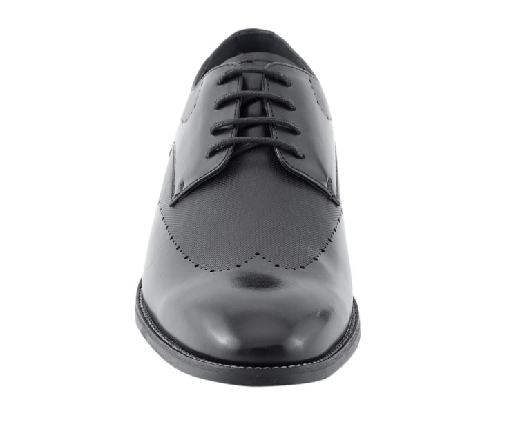 Amali ShoeS Luke Wingtip Dress Shoes Men’s Leather Black Oxfords by Amali – Don't Panic Shoes