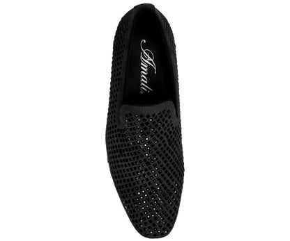 Amali Velvet Glam Smoking SlipperS Women’s Velvet Smoking Slippers by Amali – Don't Panic Shoes