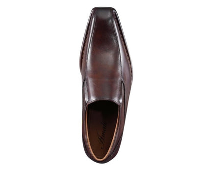Amali Victor Slip On Luxury LoaferS Men’s Leather Brown Loafers by Amali – Don't Panic Shoes