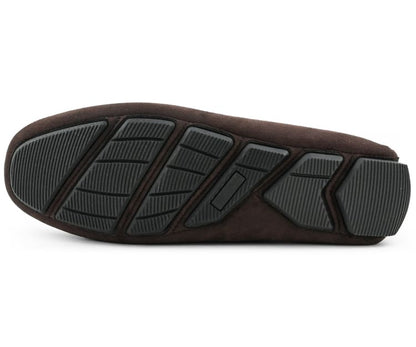 Amali Walken 2 Men’S Brown Suede Driving Shoes Driving Moccasins by Amali – Don't Panic Shoes