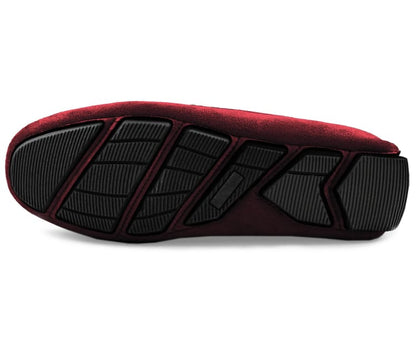 Amali Walken 2 Men’S Burgundy Suede Driving Shoes Driving Moccasins by Amali – Don't Panic Shoes