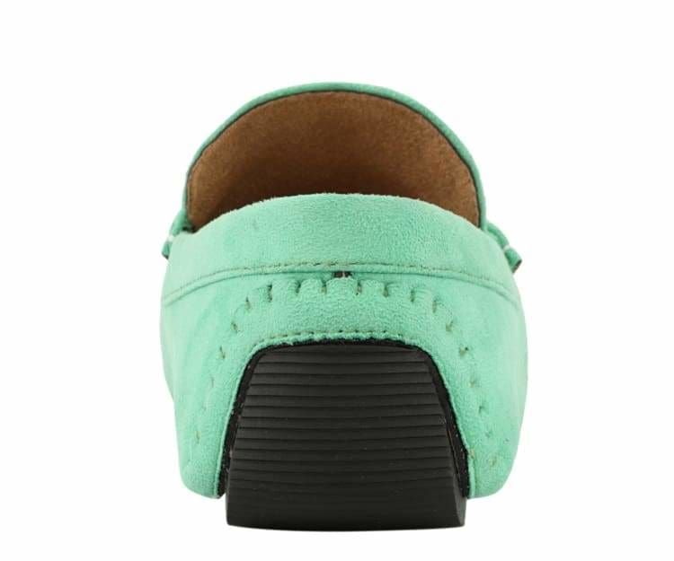 Amali Walken 2 Men’S Mint Green Suede Driving Loafers Driving Moccasins by Amali – Don't Panic Shoes