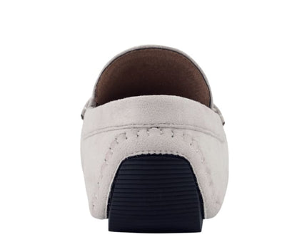 Amali Walken Cream Men’S Suede Driving Shoes Driving Moccasins by Amali – Don't Panic Shoes