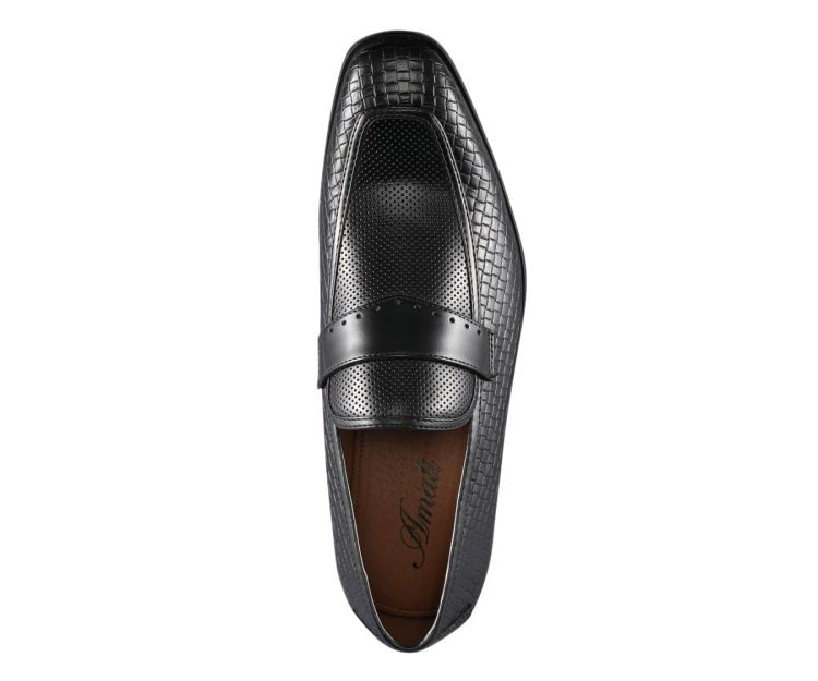 Amali Wren Elegant DreSs Loafers Men’s Leather Black Loafers by Amali – Don't Panic Shoes