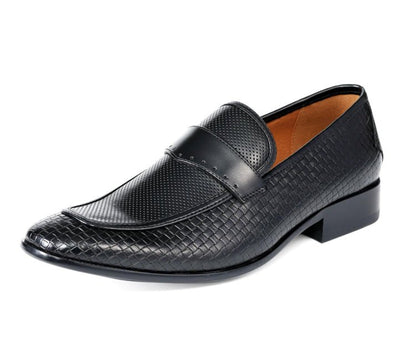 Amali Wren Elegant DreSs Loafers Men’s Leather Black Loafers by Amali – Don't Panic Shoes