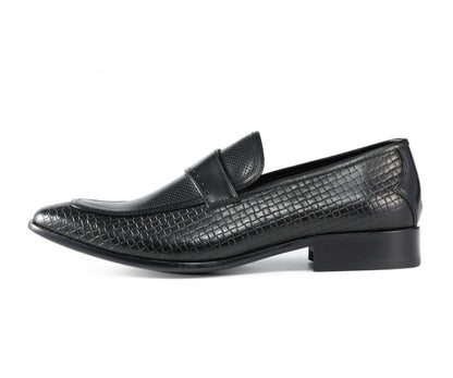 Amali Wren Elegant DreSs Loafers Men’s Leather Black Loafers by Amali – Don't Panic Shoes
