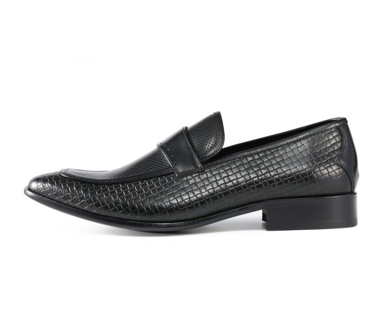 Amali Wren Elegant DreSs Loafers Men’s Leather Black Loafers by Amali – Don't Panic Shoes