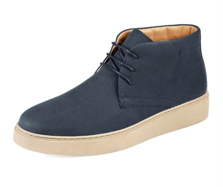 Amali Zale Men’S Chukka Boots Blue Suede Boots by Amali – Don't Panic Shoes