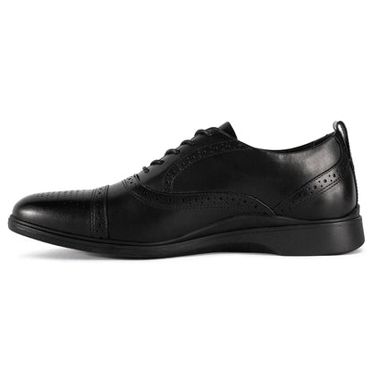 Amberjack Cap - Toe Edition Luxe Craft Men's Obsidian Men's Dress Shoes by Amberjack – Don't Panic Shoes
