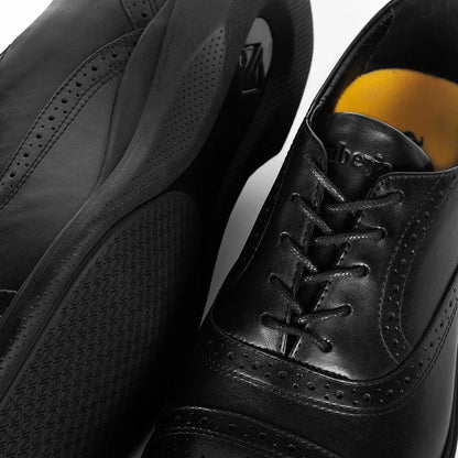 Amberjack Cap - Toe Edition Luxe Craft Men's Obsidian Men's Dress Shoes by Amberjack – Don't Panic Shoes