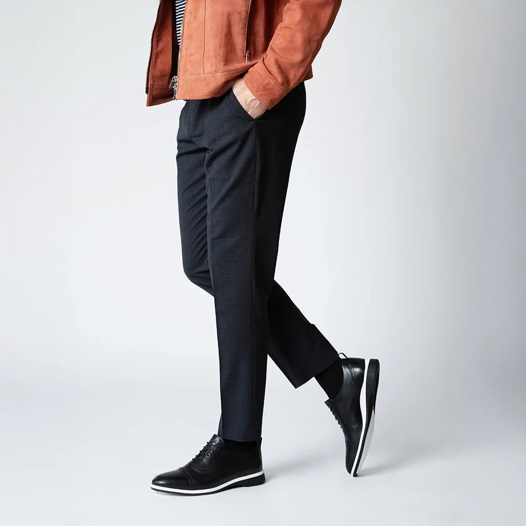 Amberjack Cap - Toe Men's Onyx Men's Dress Shoes by Amberjack – Don't Panic Shoes