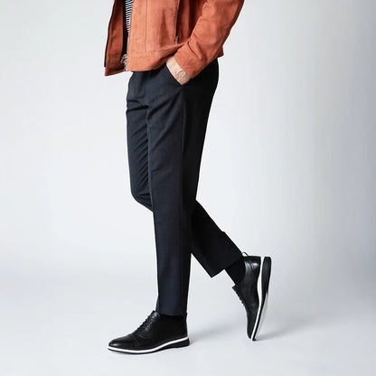 Amberjack Cap - Toe Men's Onyx Men's Dress Shoes by Amberjack – Don't Panic Shoes