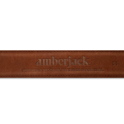 Amberjack Classic Leather Belt Men's Leather Chestnut Belts by Amberjack – Don't Panic Shoes