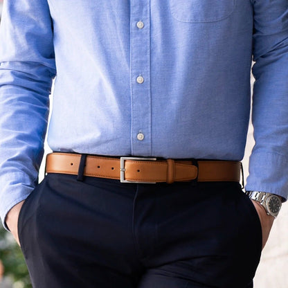 Amberjack Full Grain ClaSsic Belt Men’s Leather Honey Belts by Amberjack – Don't Panic Shoes