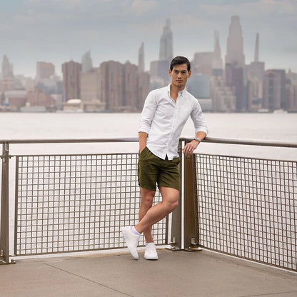 Amberjack Low Top Sneaker Men's Ivory White Leather Men's Dress Shoes by Amberjack – Don't Panic Shoes