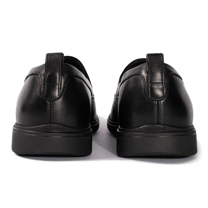 Amberjack Men's The Slip On Vegan Leather Obsidian Men's Dress Shoes by Amberjack – Don't Panic Shoes