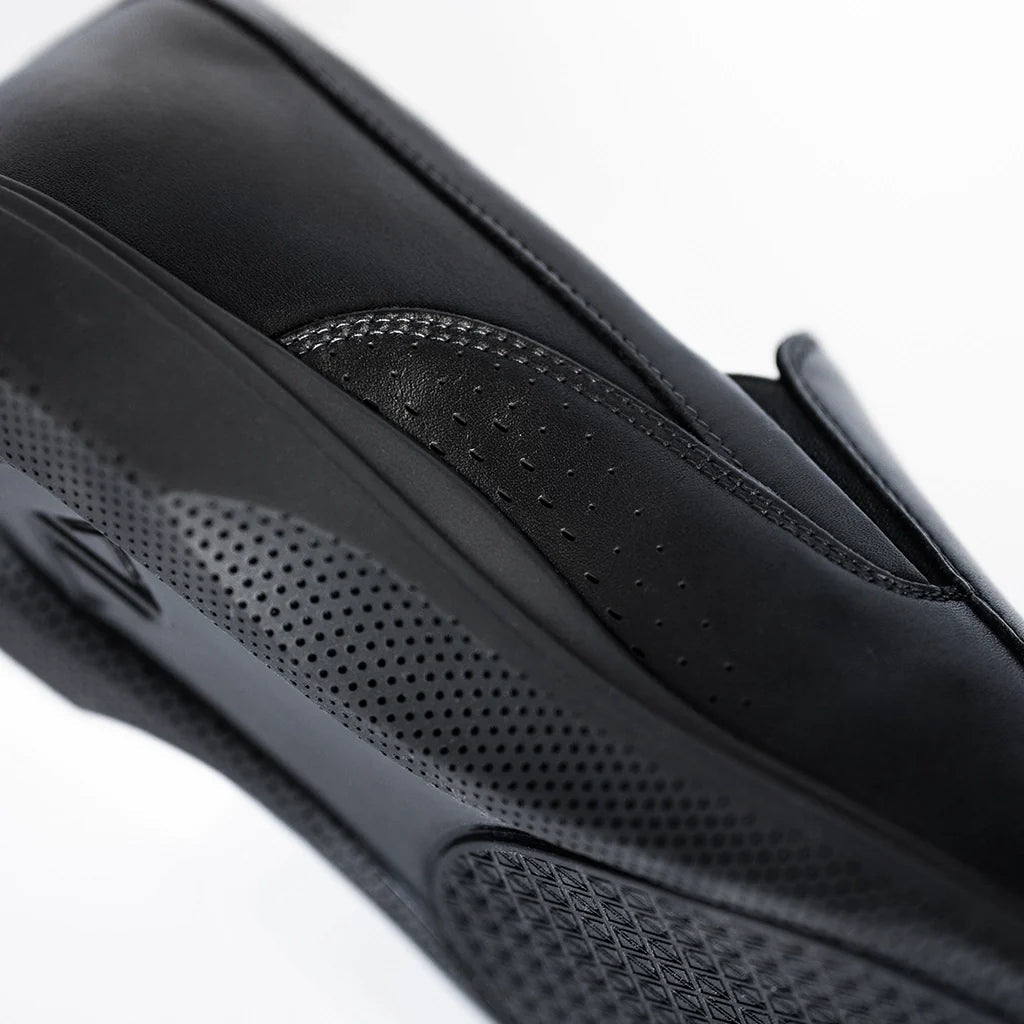 Amberjack Men's The Slip On Vegan Leather Obsidian Men's Dress Shoes by Amberjack – Don't Panic Shoes