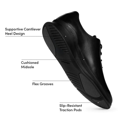 Amberjack Men's Whole Cut Hybrid Calfskin Leather Obsidian Men's Dress Shoes by Amberjack – Don't Panic Shoes