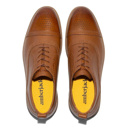 Amberjack The Cap - Toe Men's Honey Shoes Men's Dress Shoes by Amberjack – Don't Panic Shoes