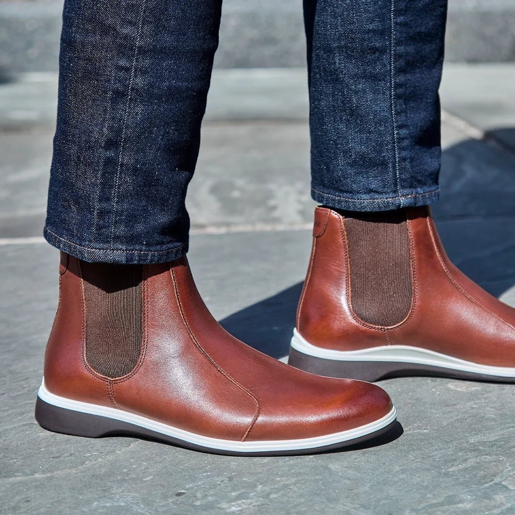 Amberjack The Chelsea Boot Classic Everyday Men's Coffee Men's Chelsea Boots by Amberjack – Don't Panic Shoes