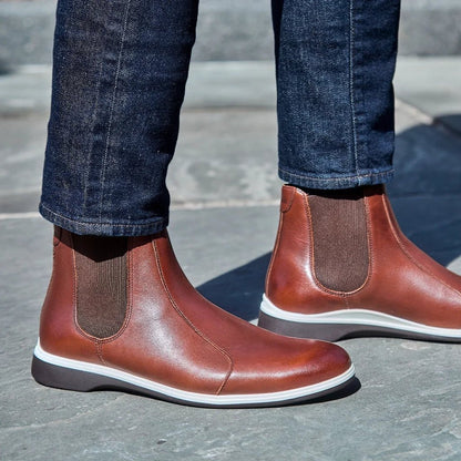 Amberjack The Chelsea Boot Classic Everyday Men's Coffee Men's Chelsea Boots by Amberjack – Don't Panic Shoes