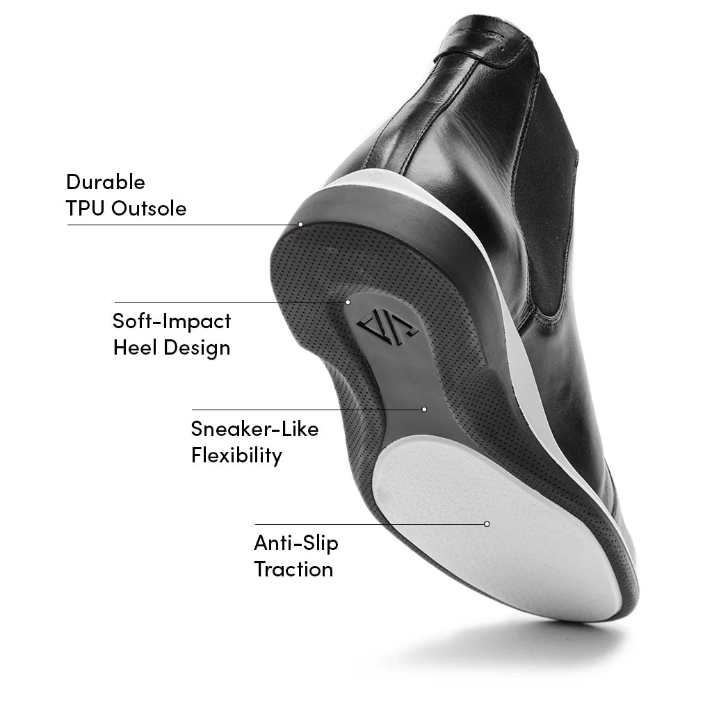 Amberjack The Chelsea Men's Full Grain Leather Onyx Men's Chelsea Boots by Amberjack – Don't Panic Shoes