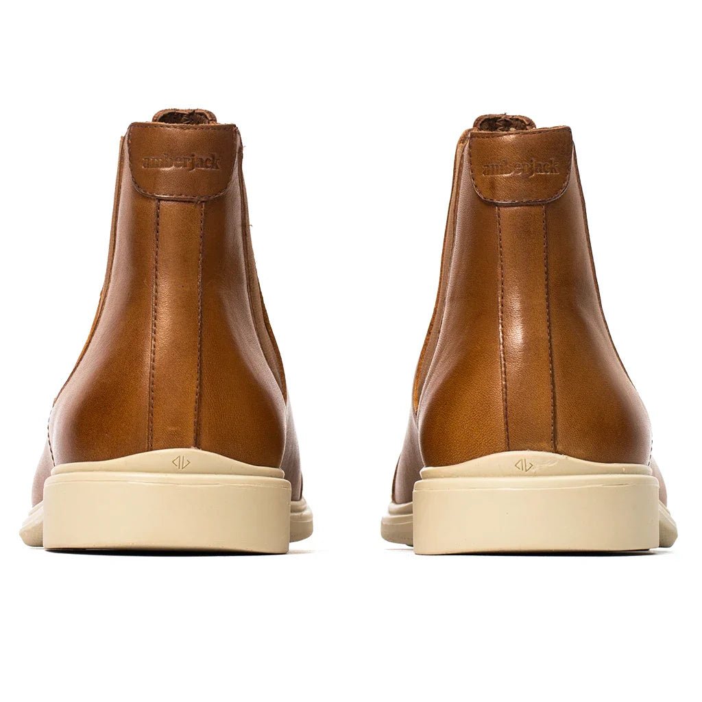 Amberjack The ChelSea Men’s Honey And Cream Footwear Men's Chelsea Boots by Amberjack – Don't Panic Shoes