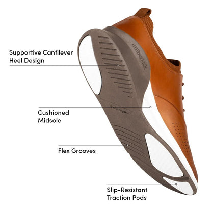 Amberjack The Hybrid Men's Honey Men's Dress Shoes by Amberjack – Don't Panic Shoes