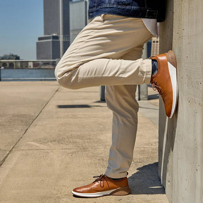 Amberjack The Hybrid Men's Honey Men's Dress Shoes by Amberjack – Don't Panic Shoes