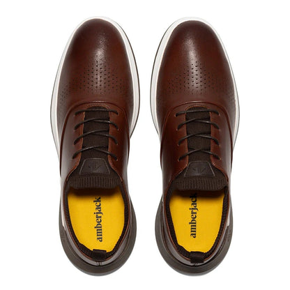 Amberjack - The Hybrid - Men’S - Leather - Chestnut Men's Dress Shoes by Amberjack – Don't Panic Shoes