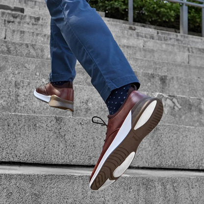 Amberjack - The Hybrid - Men’S - Leather - Chestnut Men's Dress Shoes by Amberjack – Don't Panic Shoes