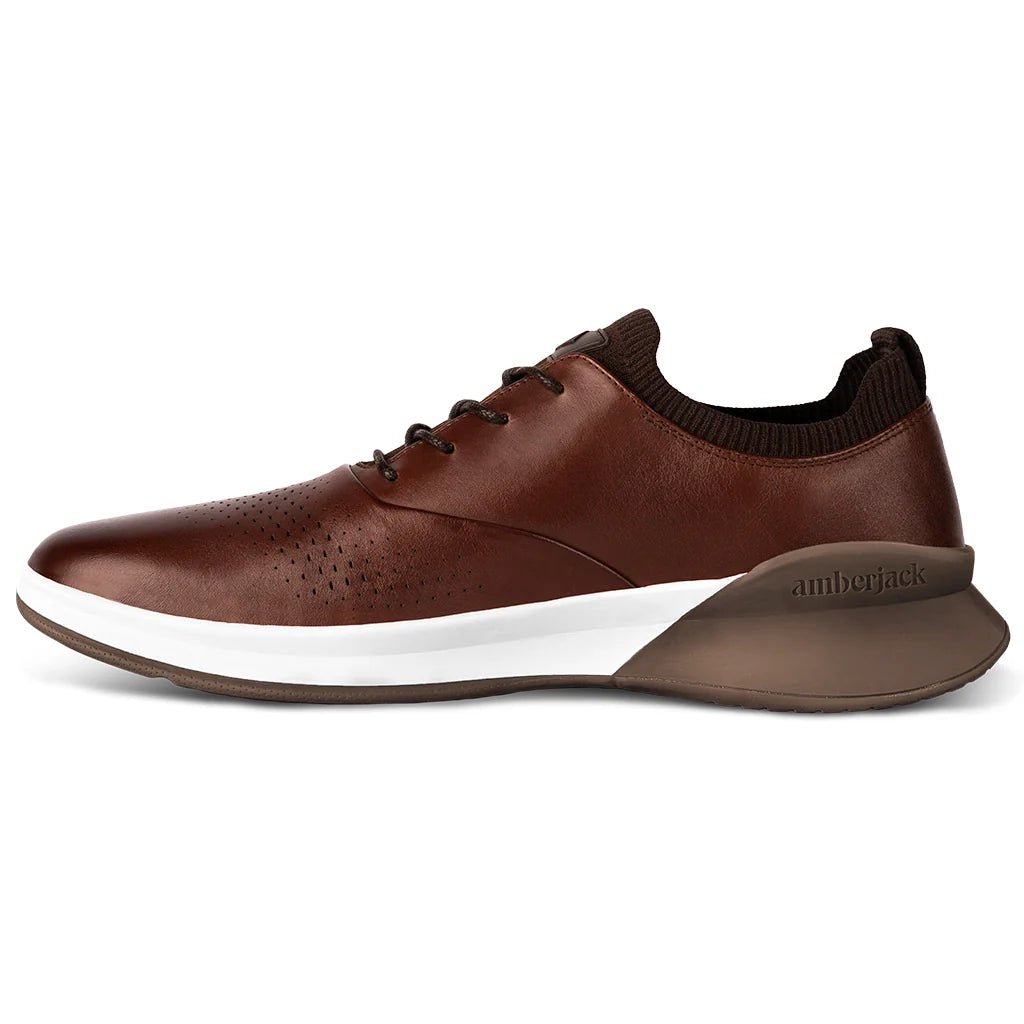 Amberjack - The Hybrid - Men’S - Leather - Chestnut Men's Dress Shoes by Amberjack – Don't Panic Shoes