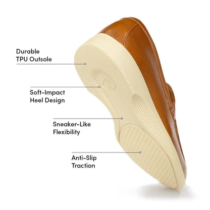 Amberjack The Loafer Men's Honey And Cream Two Tone Men's Loafer Shoes by Amberjack – Don't Panic Shoes