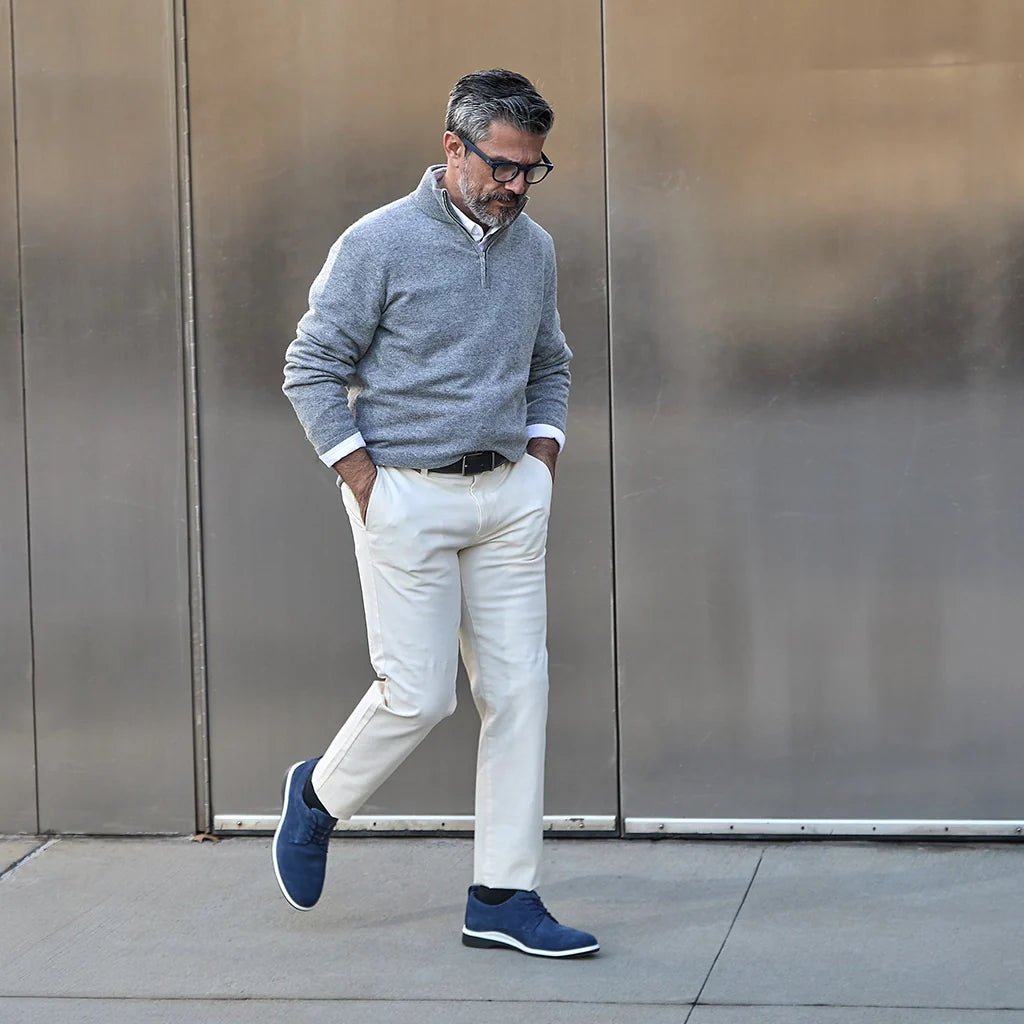 Amberjack The Original Men's Leather Cobalt Men's Dress Shoes by Amberjack – Don't Panic Shoes